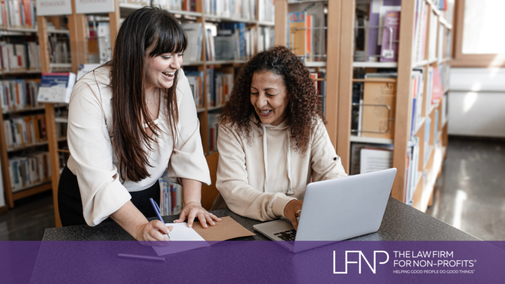 nonprofit directors working on organization statement of information